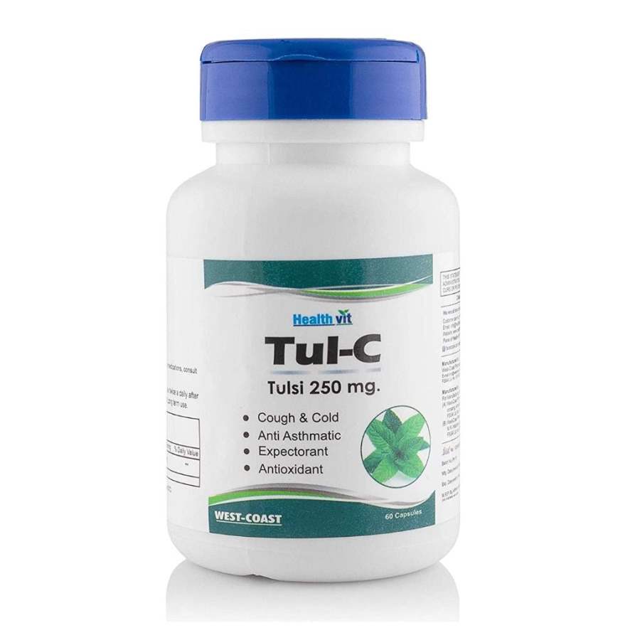 Buy Healthvit Tul-C Tulsi Powder 250 mg Capsules online United States of America [ USA ] 