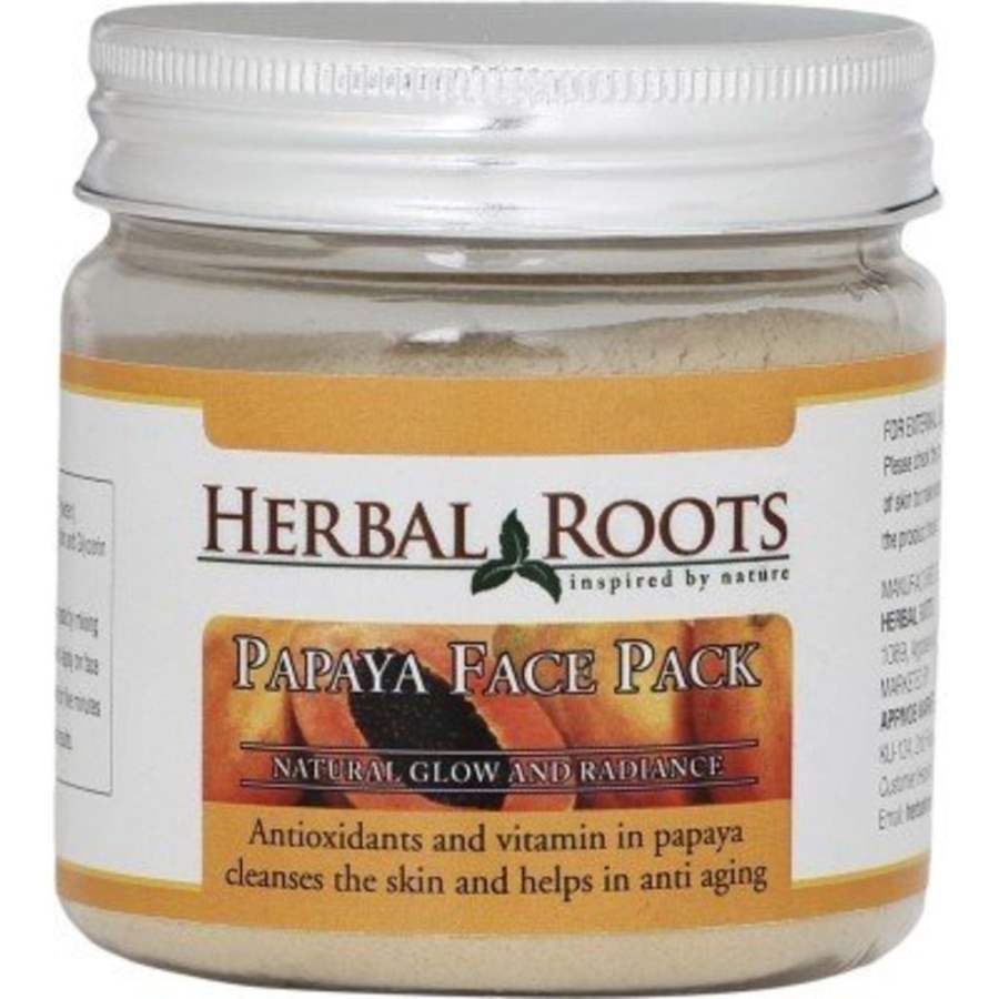 Buy Herbal Roots Papaya Face Pack for Skin Whitening online United States of America [ USA ] 