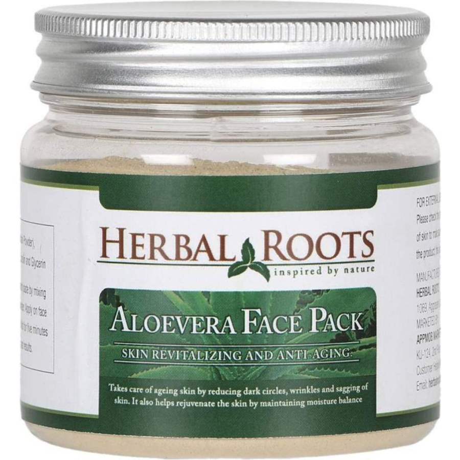 Buy Herbal Roots Skin care 100% Natural Beauty Product Aloe Vera Face Pack online United States of America [ USA ] 