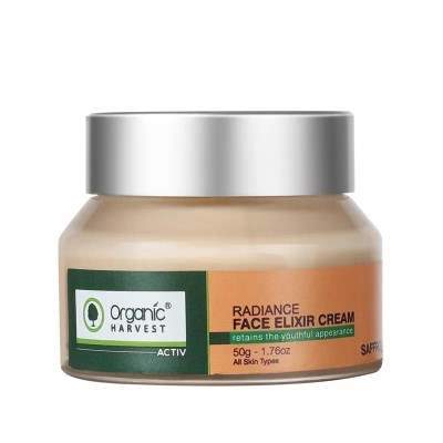 Buy Organic Harvest Active Saffron Radiance Face Elixir Cream