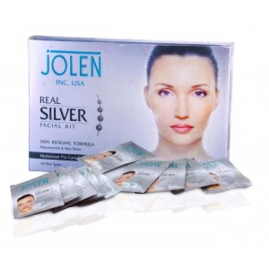 Buy Jolen Real Silver Facial Kit - Pouch online United States of America [ USA ] 