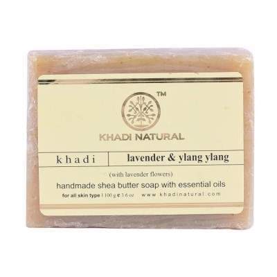 Buy Khadi Natural Lavender Ylang Ylang With Lavender Flowers - 100G
