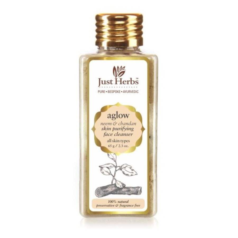 Buy Just Herbs Aglow Neem Chandan Skin Purifying Face Cleanser online usa [ USA ] 