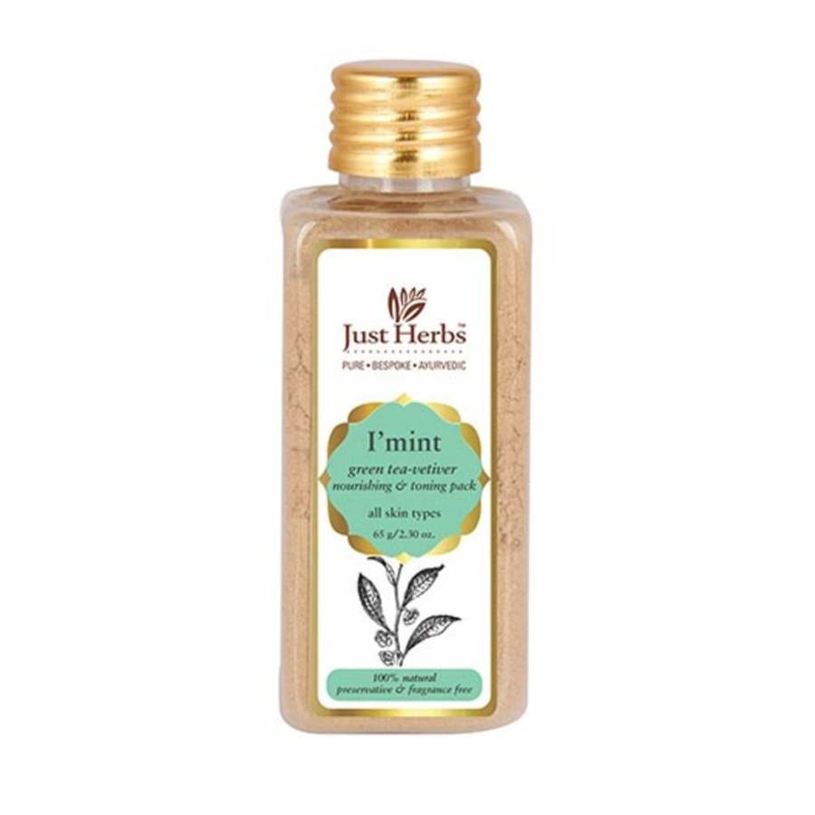 Buy Just Herbs I Mint Green Tea Vetiver Nourishing And Toning Pack online usa [ USA ] 