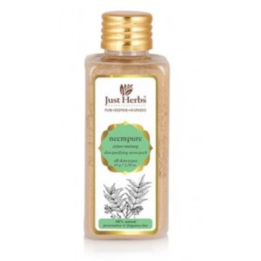 Buy Just Herbs Neempure Arjun Nutmeg Skin Purifying Neem Pack