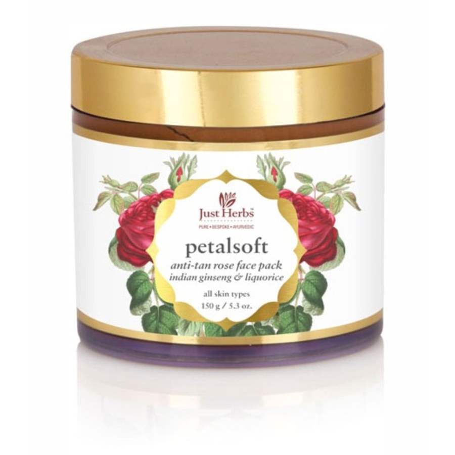 Buy Just Herbs Petalsoft Anti Tan Rose Face Pack online United States of America [ USA ] 
