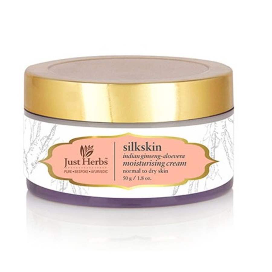 Buy Just Herbs Silkskin Indian Ginseng Aloevera Moisturising Cream online United States of America [ USA ] 