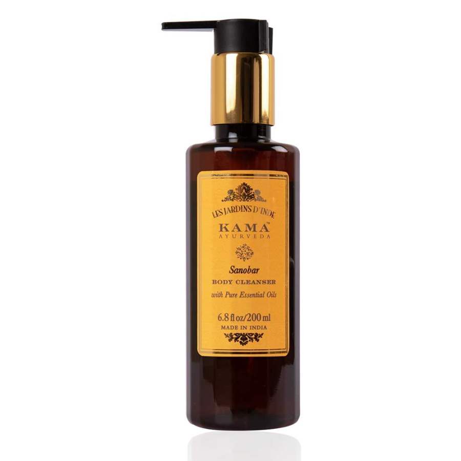 Buy Kama Ayurveda Sanobar Body Cleanser with Pure Essential Oils of Cypress and Orange, 200ml