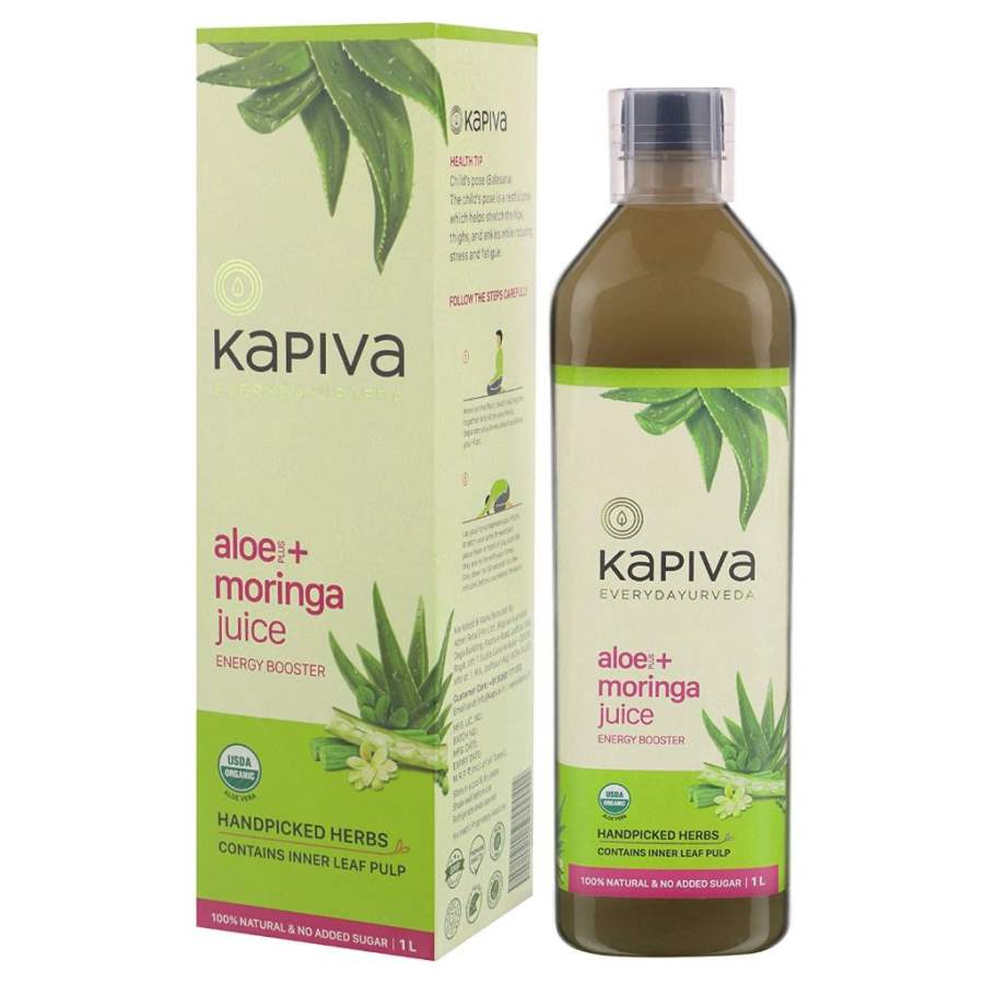 Buy Kapiva 100% Aloe Vera (USDA) + Moringa Juice Energy Booster - No Added Sugar online United States of America [ USA ] 
