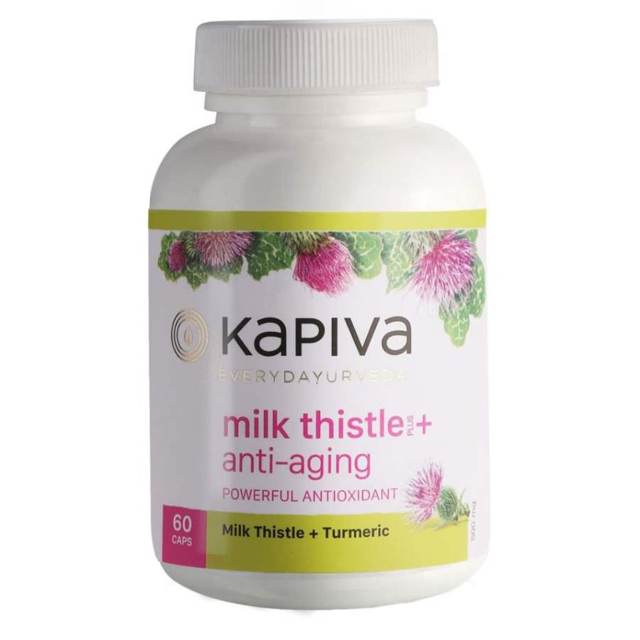 Buy Kapiva Ayurveda 100% Veg Milk Thistle + Anti - aging online usa [ USA ] 