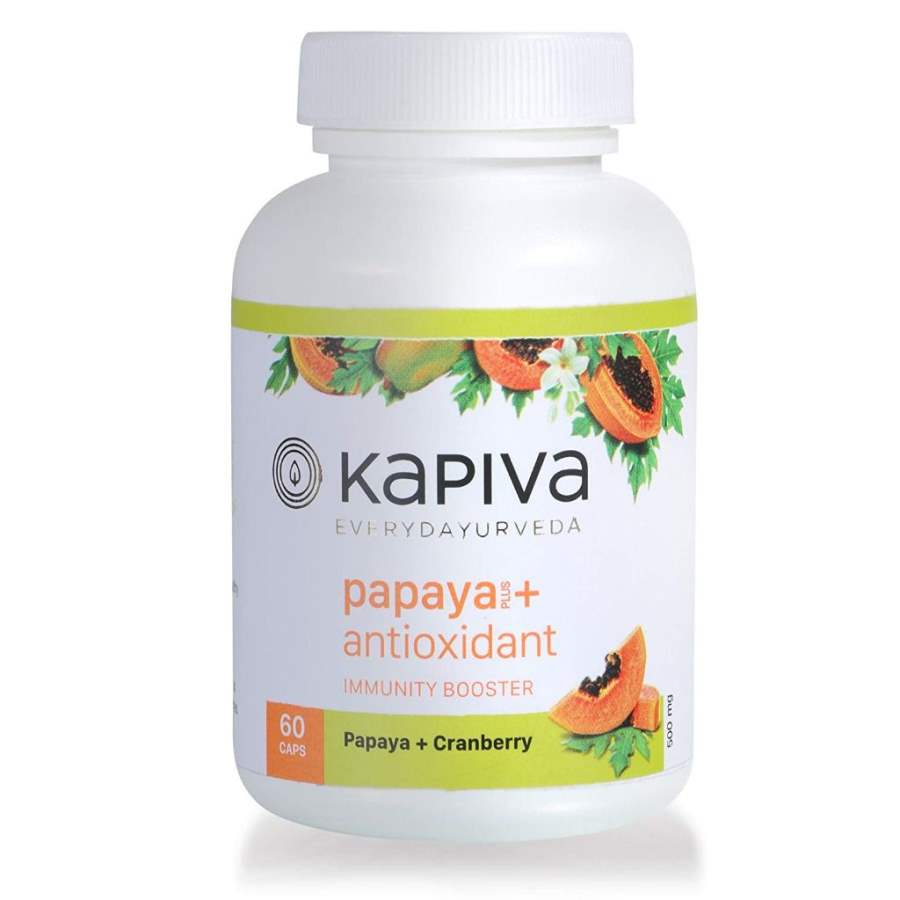 Buy Kapiva Ayurveda 100% Veg Papaya + Antioxidant, Boosts Immunity and Digestive System online usa [ USA ] 