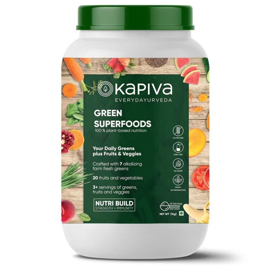 Buy Kapiva Ayurveda Green Superfoods Nutrition Powder for Building Strength and Immunity online usa [ USA ] 