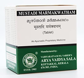 Buy Kottakkal Ayurveda Mustadi Marma Kwatham Tablet online usa [ USA ] 