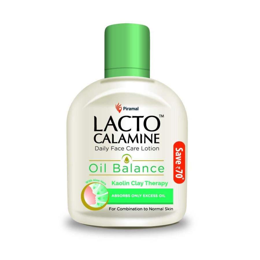Buy Lacto Calamine Face Lotion for Oil Balance - Combination to Normal Skin - 120 ml online United States of America [ USA ] 