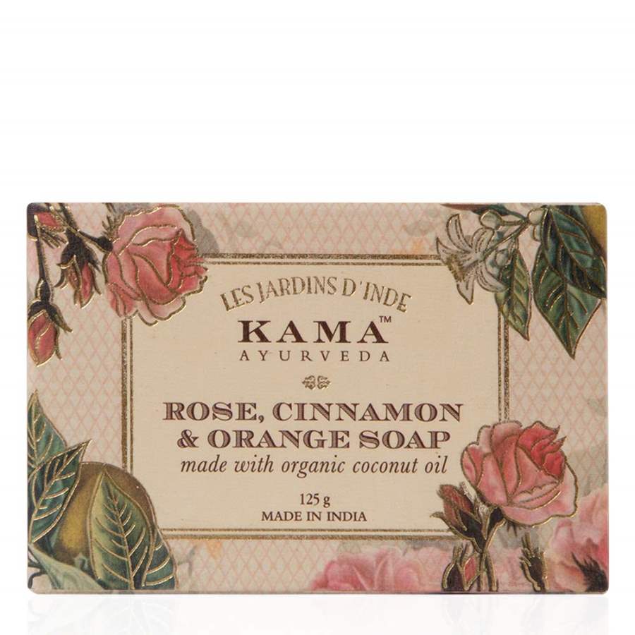 Buy Kama Ayurveda Rose, Orange and Cinnamon Soap with Coconut, Jojoba and Castor Oils online United States of America [ USA ] 