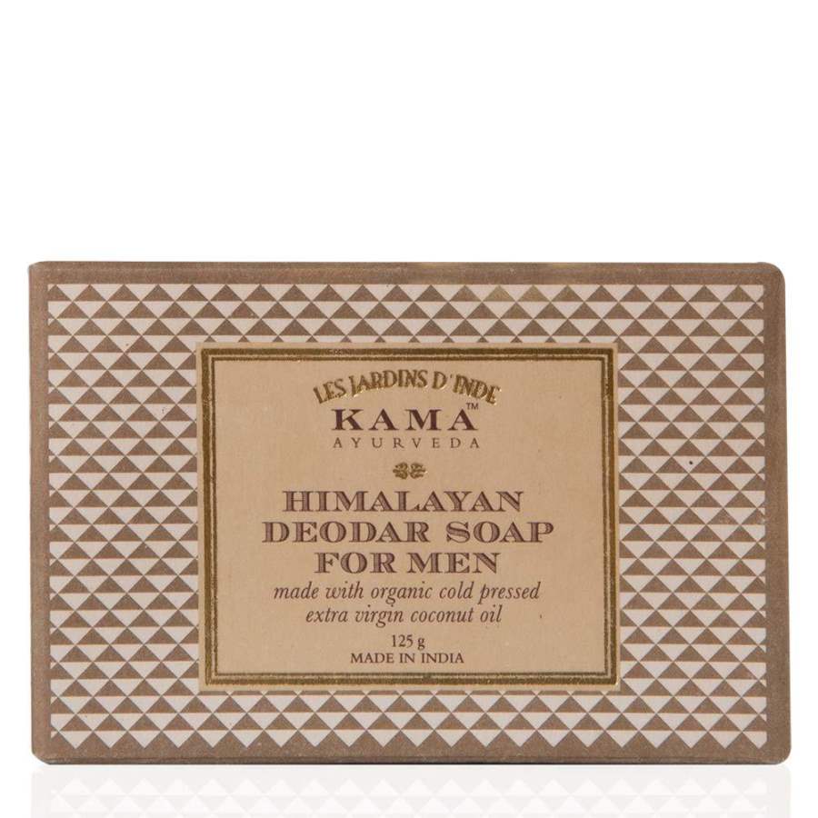 Buy Kama Ayurveda Deodar Soap for Men with Cold Pressed Extra Virgin Coconut Oil, 125g