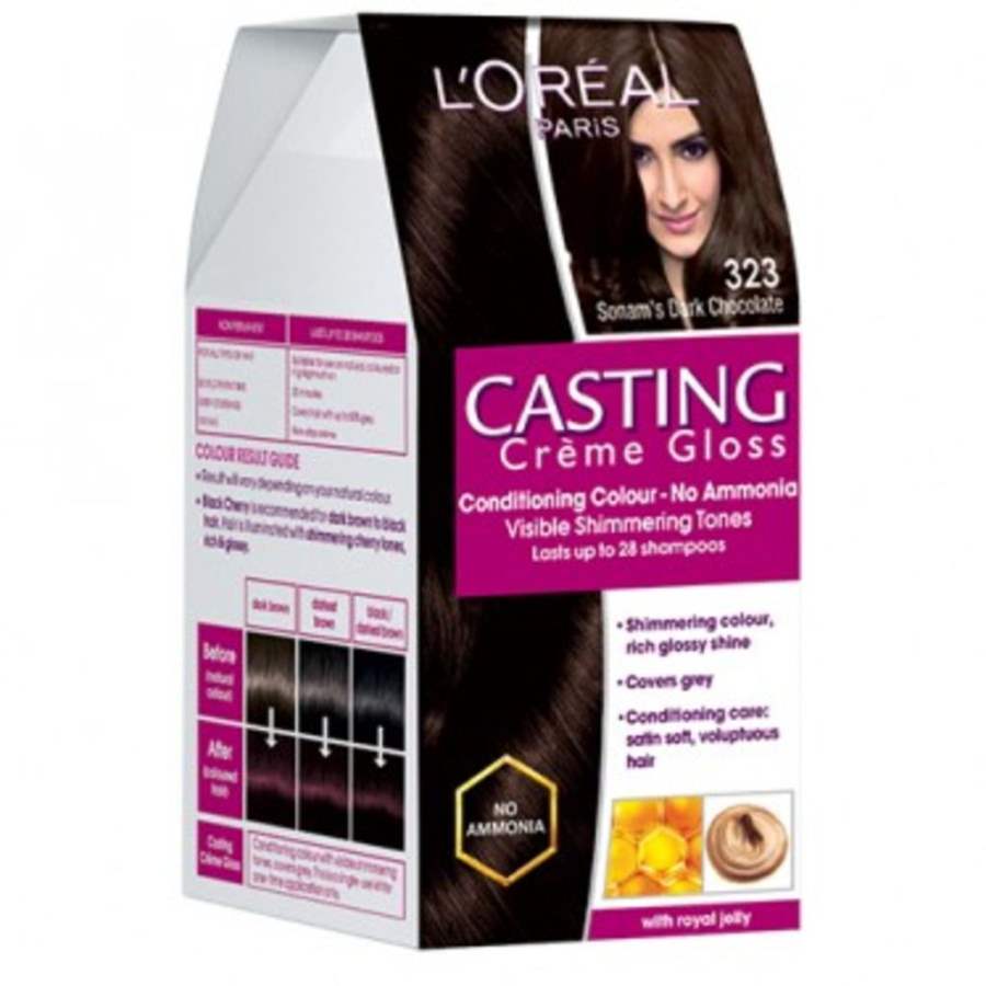 Buy Loreal Paris  Casting Creme Gloss - Sonam's Dark Chocolate 323 online United States of America [ USA ] 