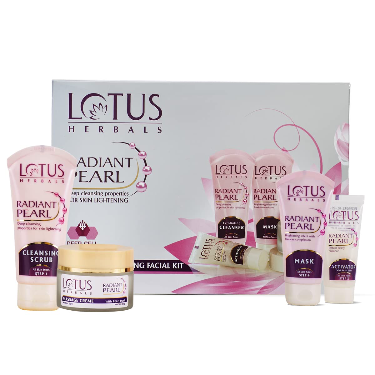 Buy Lotus Herbals Radiant Pearl Cellular 5 in 1 Facial Kit online usa [ USA ] 