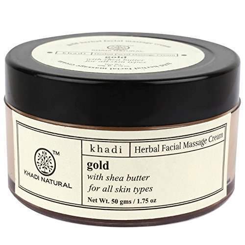 Buy Khadi Natural Gold Herbal Facial Massage Cream with Shea Butter online United States of America [ USA ] 