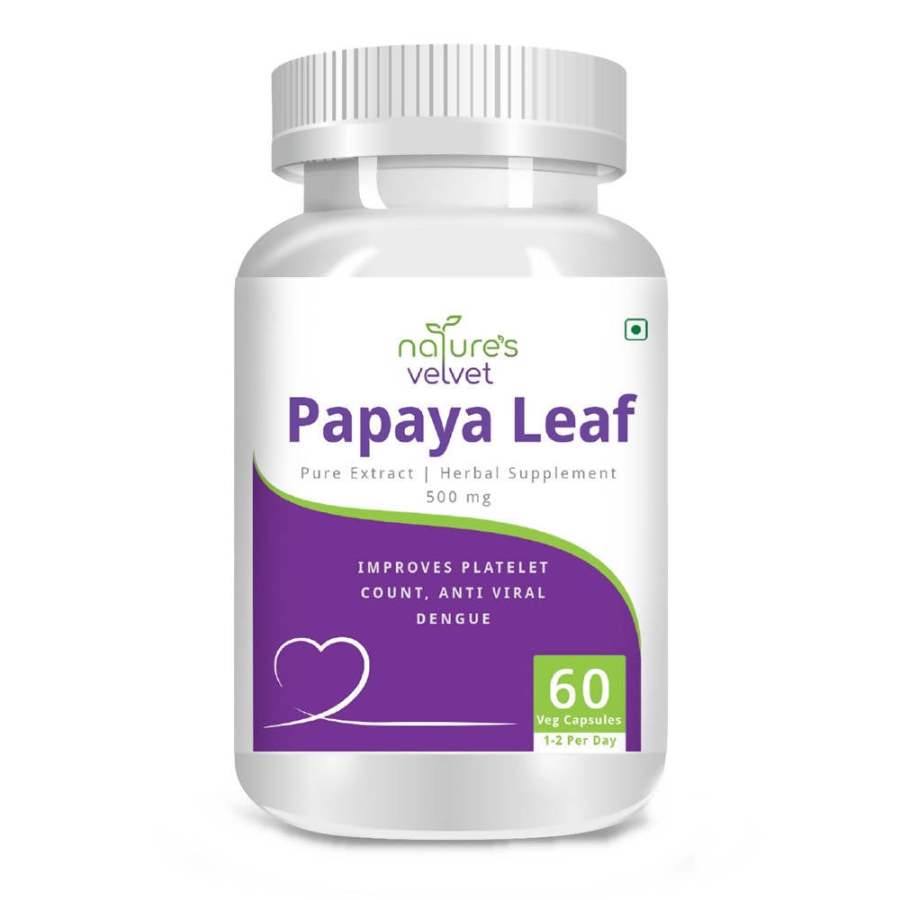 Buy natures velvet Papaya Leaf Capsules 