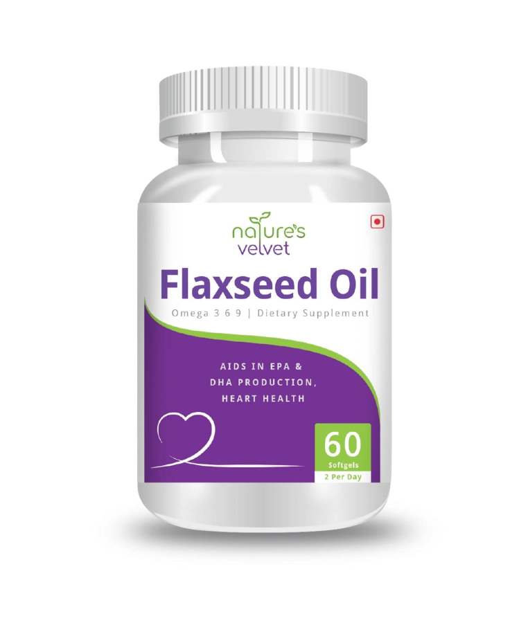 Buy natures velvet Flax Seed Oil Softgels  online usa [ USA ] 