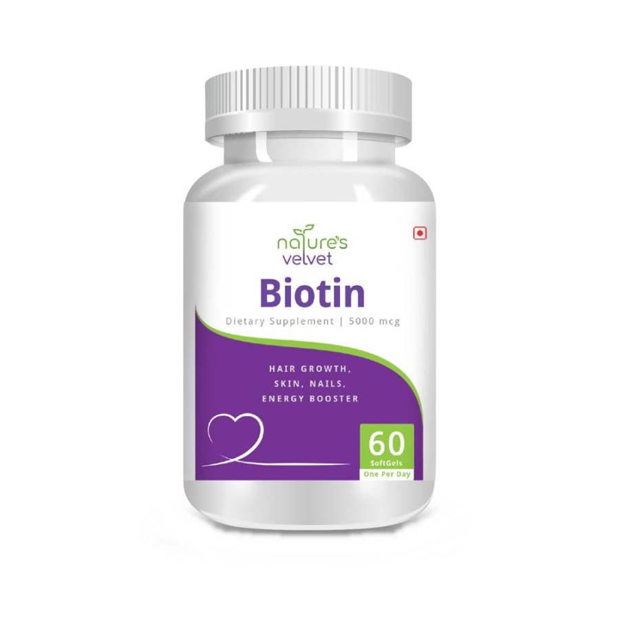 Buy natures velvet Biotin Softgels 