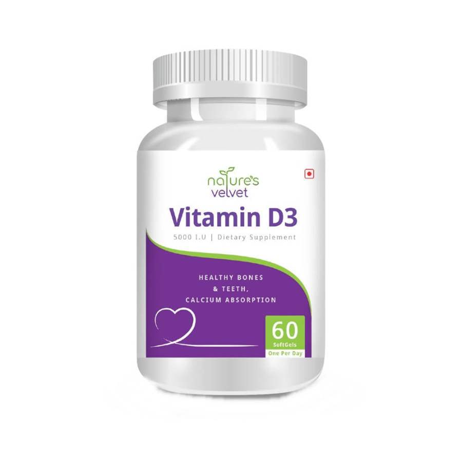 Buy natures velvet Vitamin D-3 Softgels 