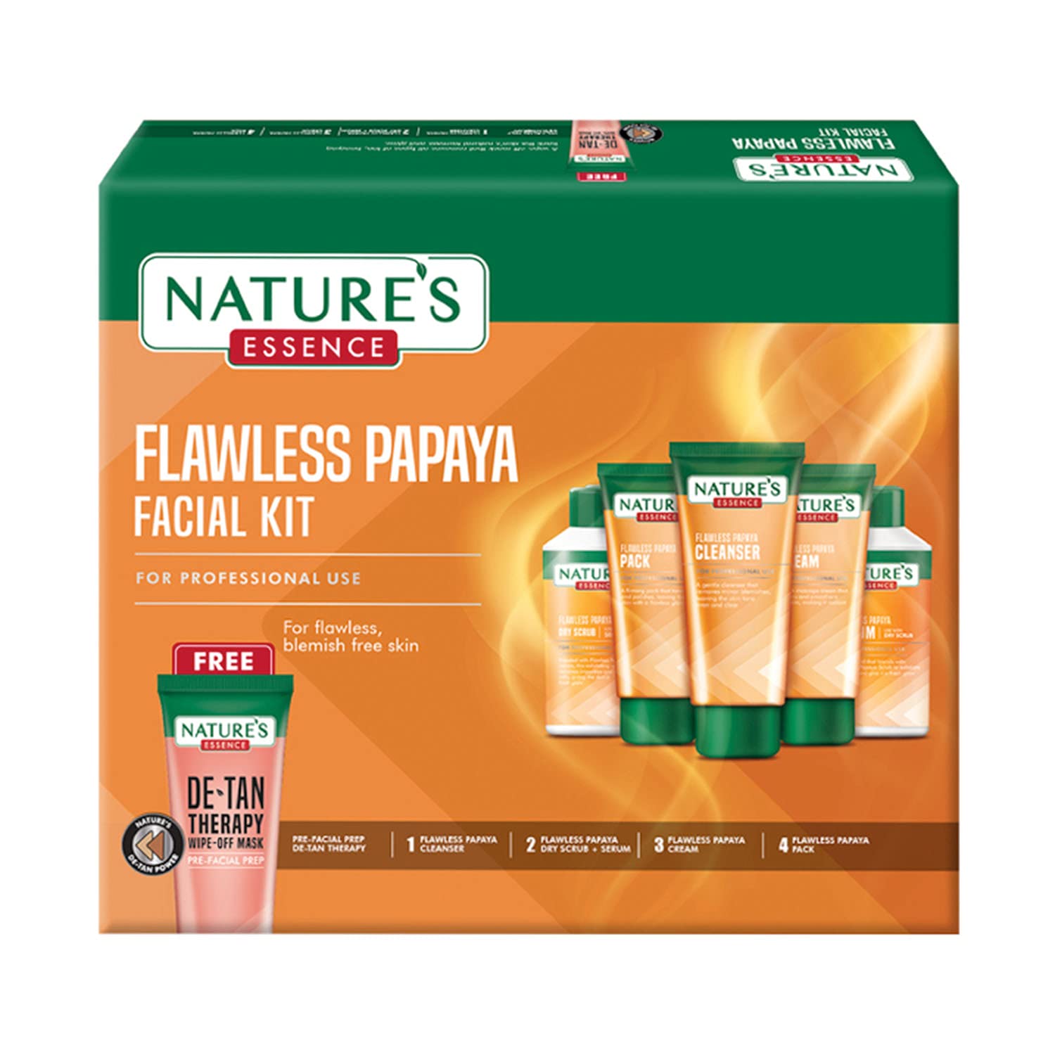 Buy Natures Essence Advanced Flawless Papaya Facial Kit