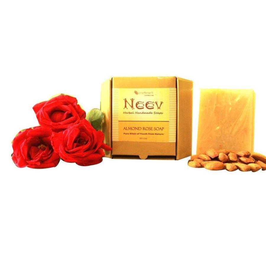 Buy Neev Herbal Almond Rose Handmade Soap