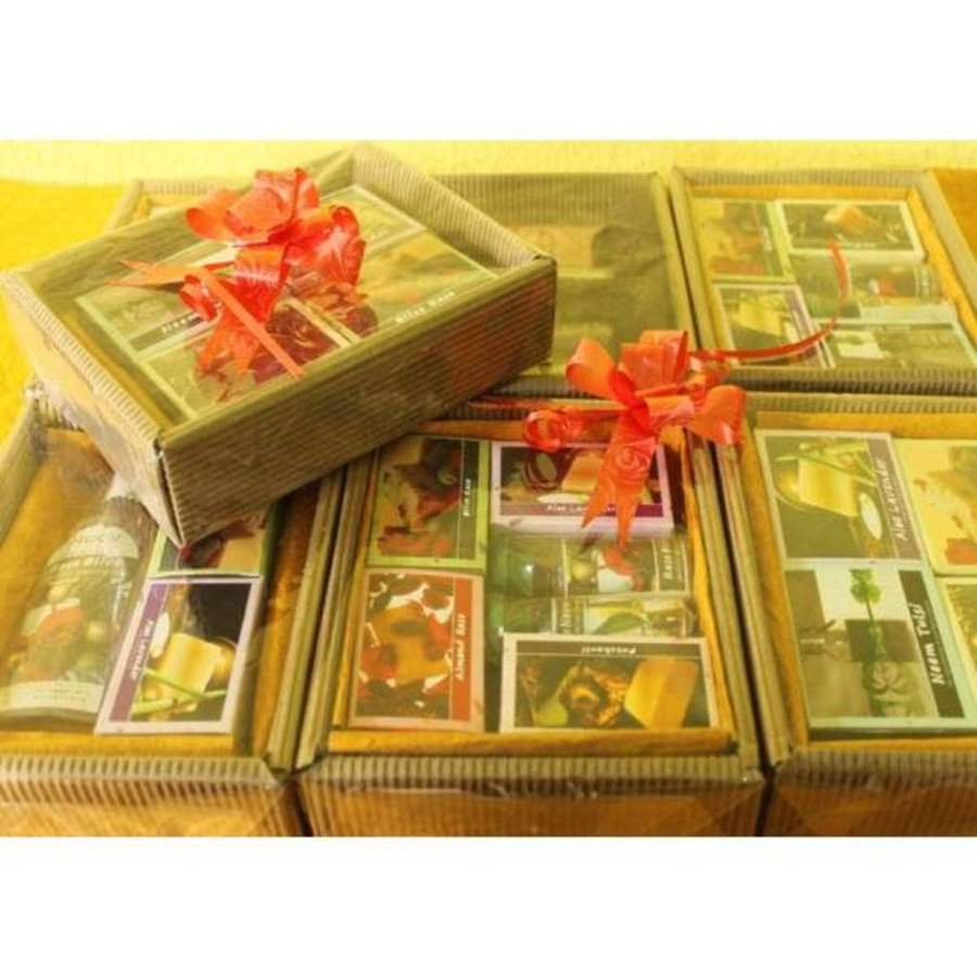 Buy Neev Herbal Gift Box of Natural Soaps Handmade by Rural Women(4 nos) online usa [ USA ] 