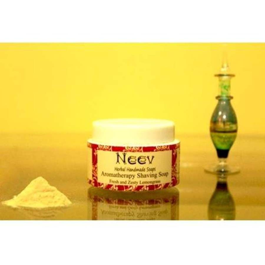 Buy Neev Herbal Aromatherepy Shaving Soap Fresh and Zesty Lemongrass