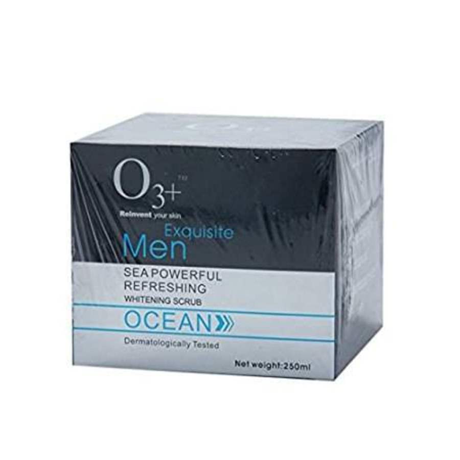 Buy O3+ Reinvent Your Skin Exquisite Men Sea Powerful Refreshing Whitening Scrub Ocean online usa [ USA ] 