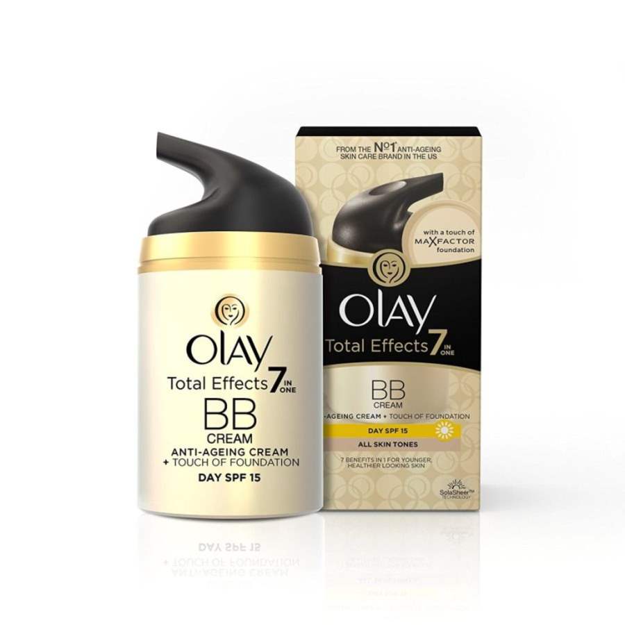 Buy Olay Total Effects 7 IN ONE Day Cream Touch of Foundation SPF 15 online United States of America [ USA ] 