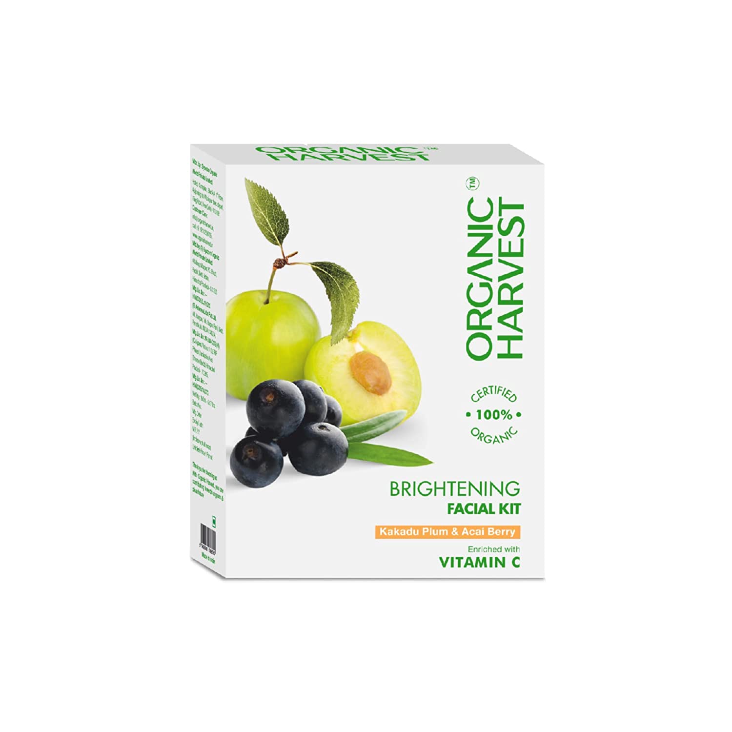 Buy Organic Harvest Vitamin C Facial Kit for Women with Acai Berry & Daisy Flower