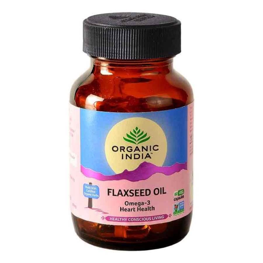 Buy Organic India Flax Seed Oil Bottle online United States of America [ USA ] 