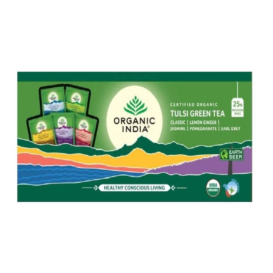 Buy Organic India Tulsi Green Tea Assorted online United States of America [ USA ] 