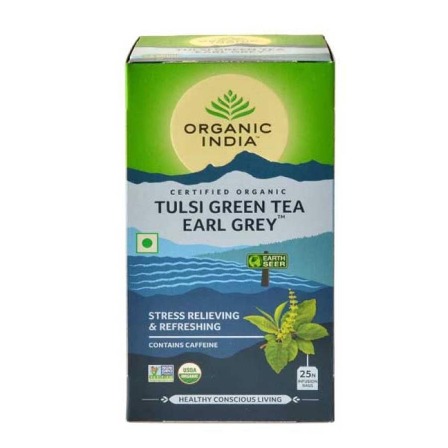 Buy Organic India Tulsi Green Tea Earl Grey online United States of America [ USA ] 