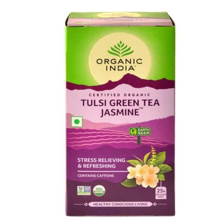 Buy Organic India Tulsi Green Tea Jasmine online United States of America [ USA ] 