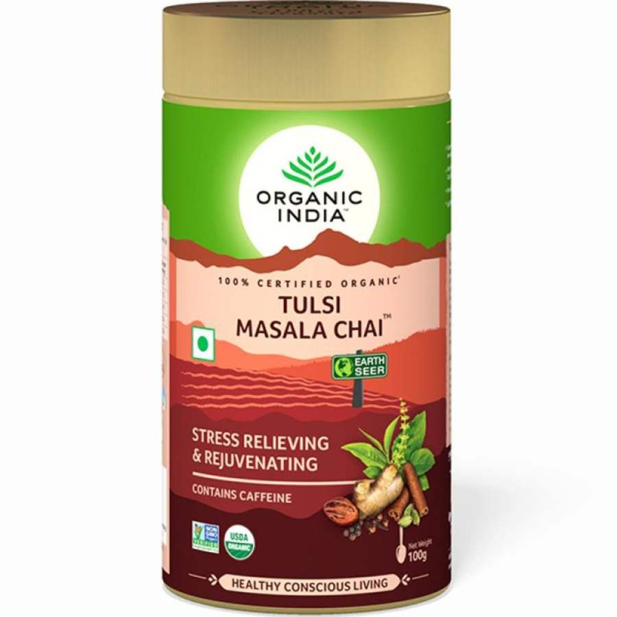 Buy Organic India Tulsi Masala Chai Tin