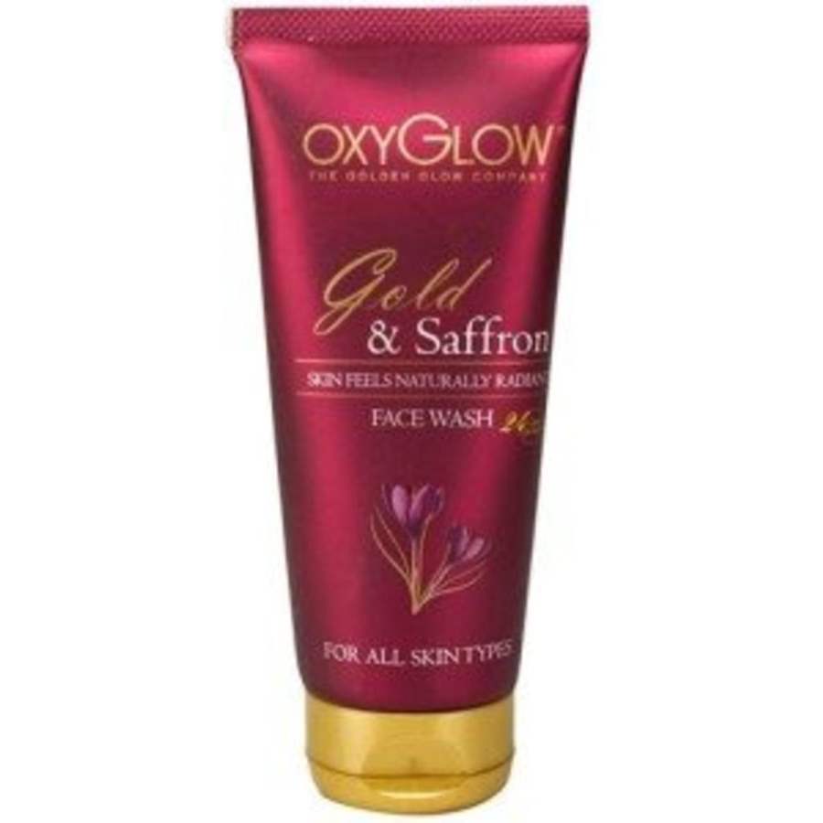 Buy Oxy Glow Gold & Saffron Face Wash 24 Carat Gold