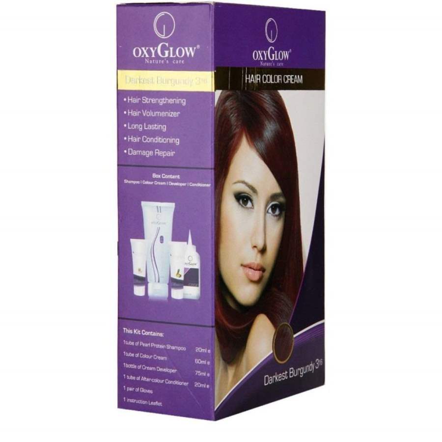 Buy Oxy Glow Hair Colour Cream Burgundy online United States of America [ USA ] 