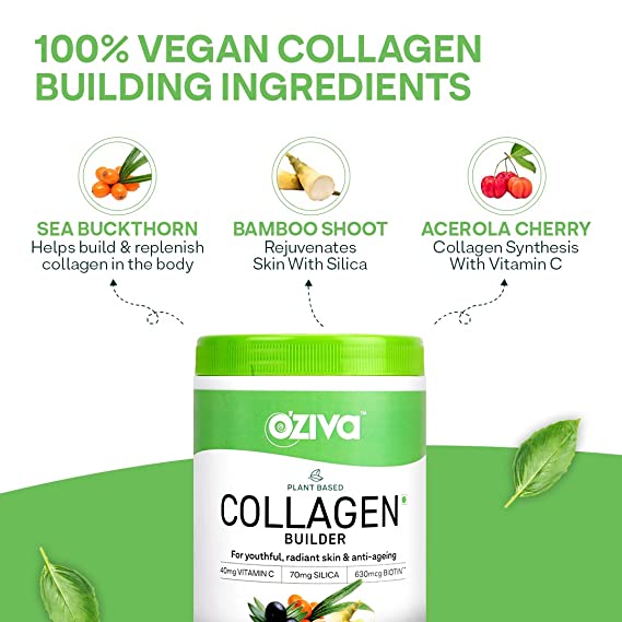 Buy OZiva Plant Based Collagen Builder Orange