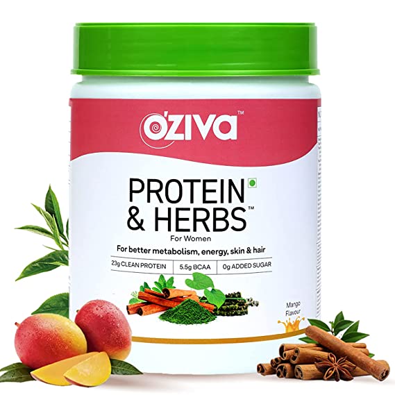 Buy OZiva Protein &  Herbs For Women Mango 16 serving online usa [ USA ] 