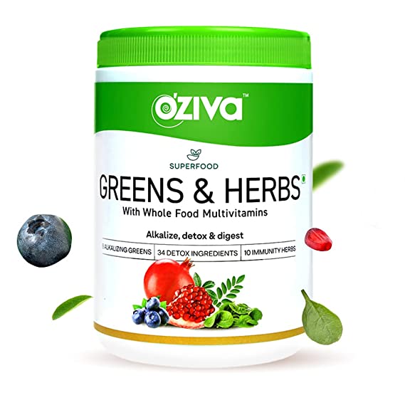 Buy OZiva Superfood Greens & Herbs With Whole Food Multivitamins online usa [ USA ] 