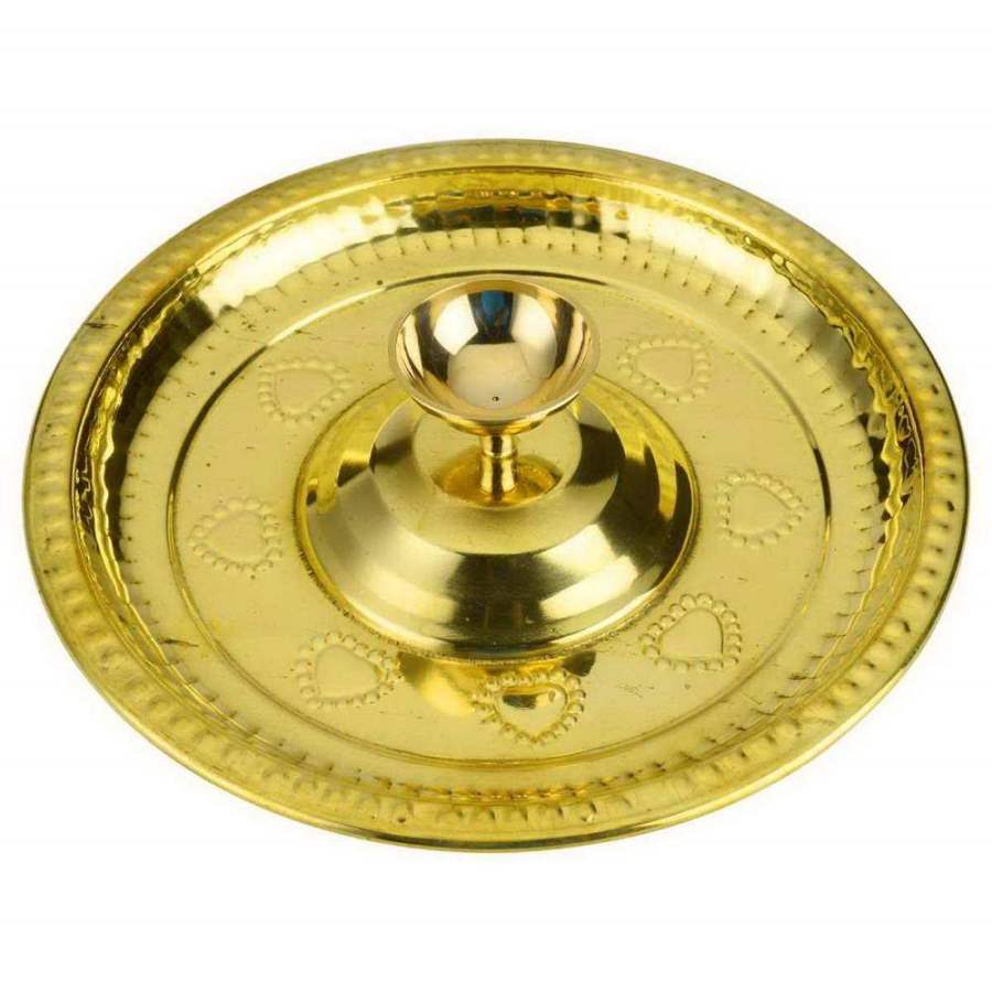 Buy Muthu Groups Brass Camphor Aarathi Plate Agal online usa [ USA ] 