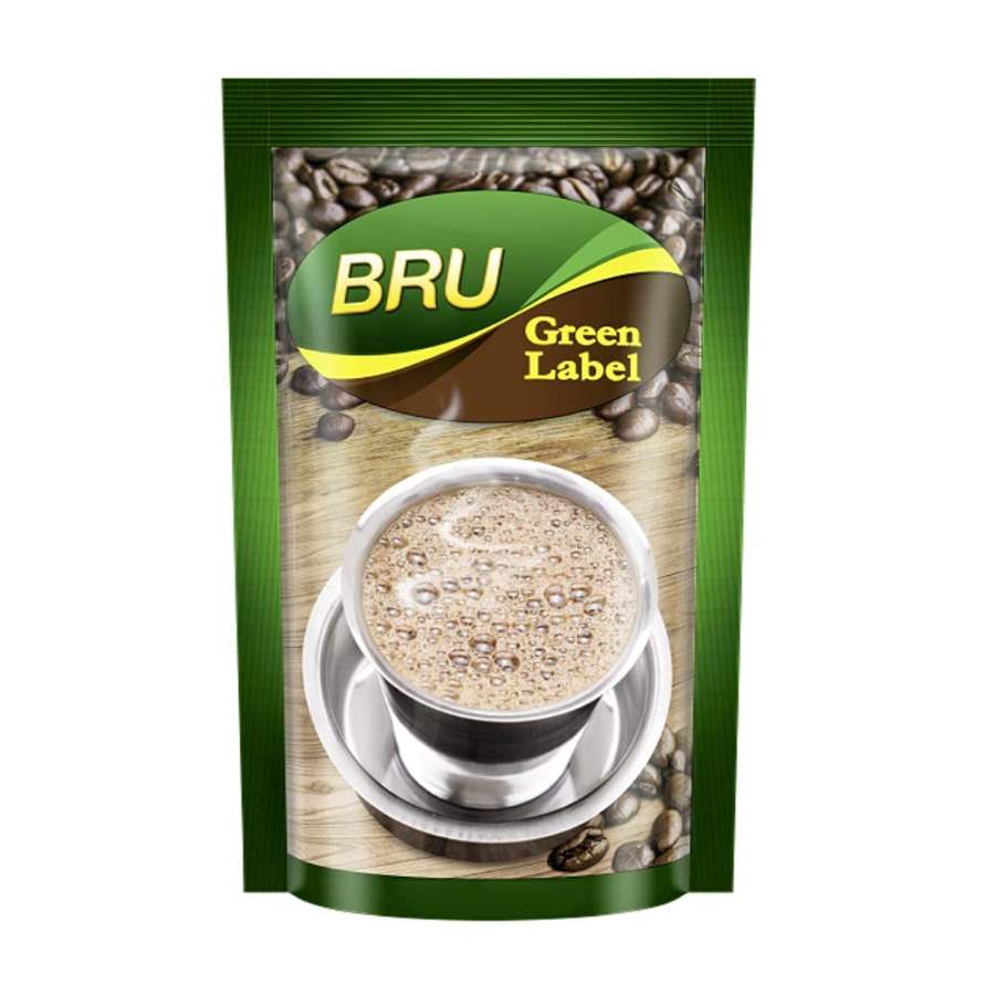 Buy Bru Green Label Filter Coffee - Ground & Roast, Made For Blend of Coffee And Chicory, 500 g online United States of America [ USA ] 