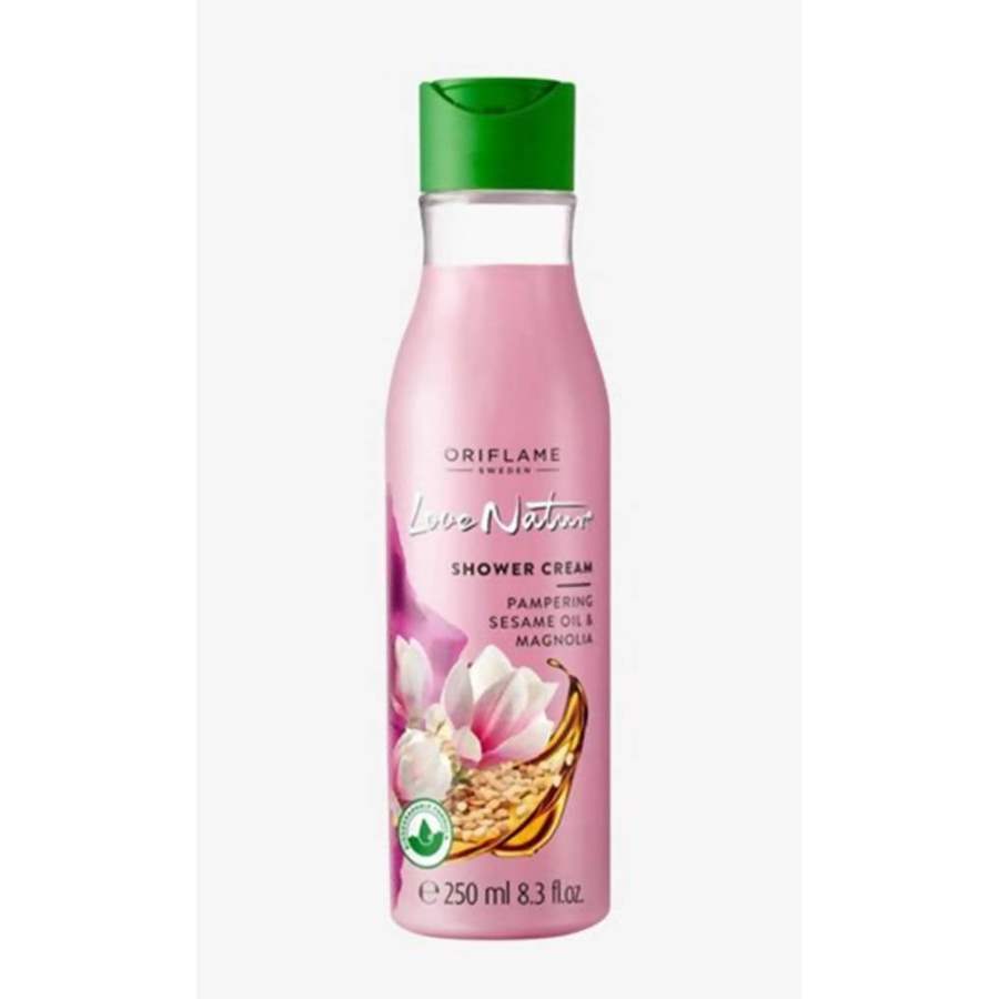 Buy Oriflame Love Nature Shower Cream Pampering Sesame Oil & Magnolia-250ml online United States of America [ USA ] 