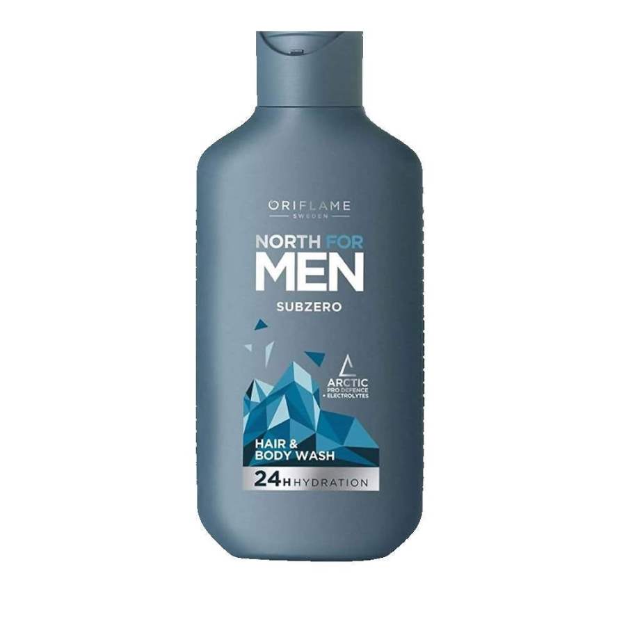 Buy Oriflame North For Men Subzero Hair & Body Wash - 24H Hydration online United States of America [ USA ] 