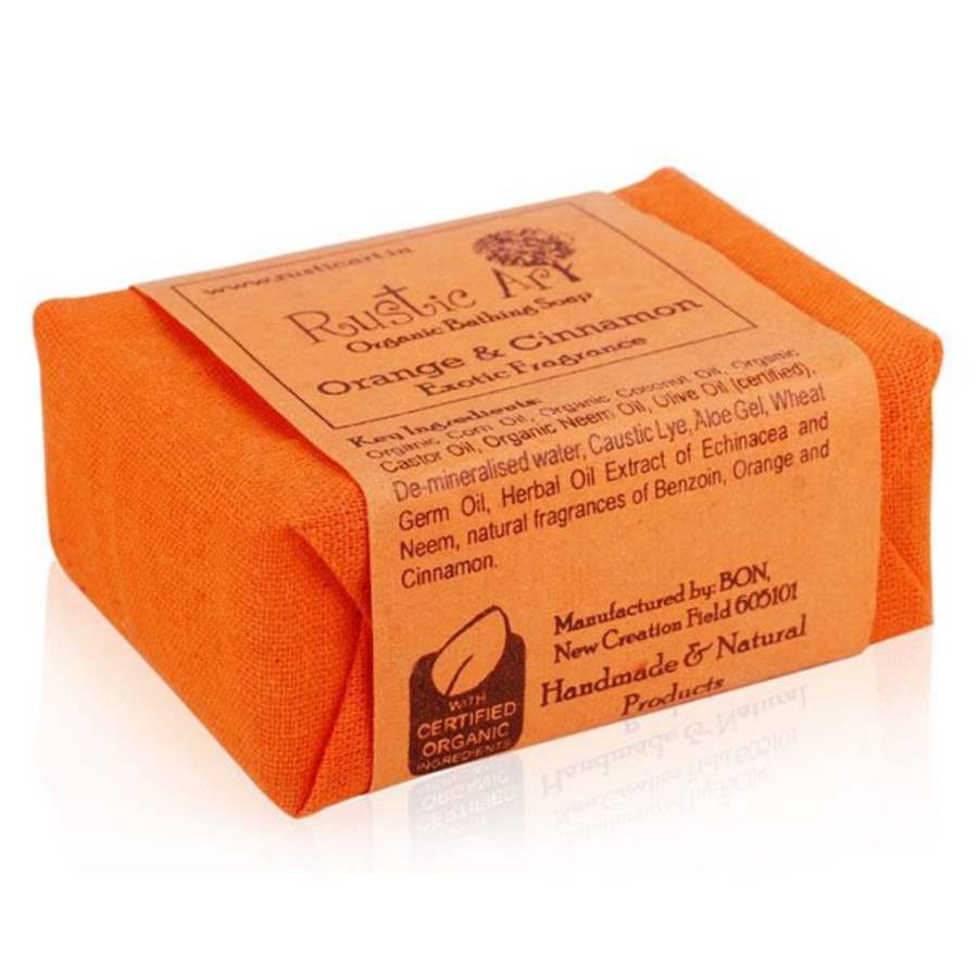Buy Rustic Art Orange And Cinnamon Soap