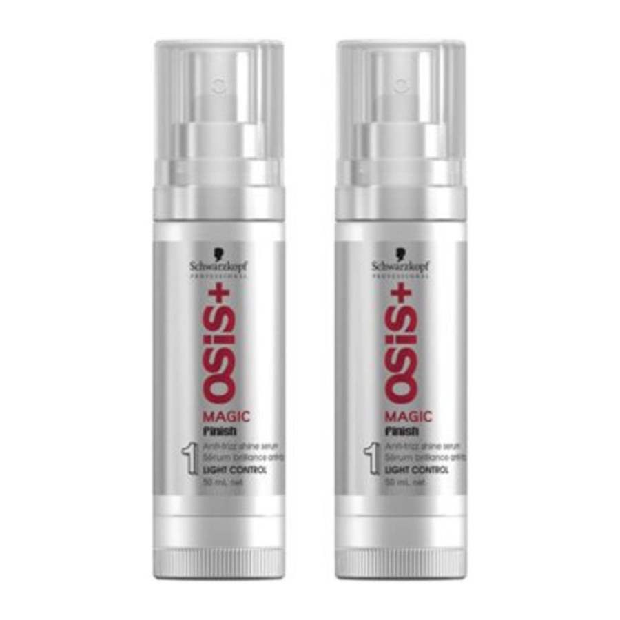 Buy Schwarzkopf Professional Osis+ Magic Finish Anti-Frizz Shine Serum (Pack of 2) Hair Styler online usa [ USA ] 